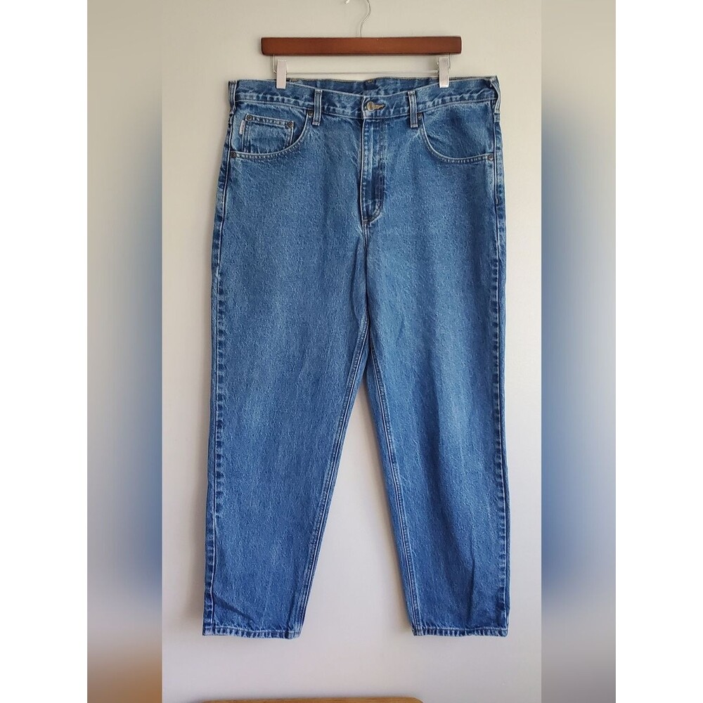 Carhartt Relaxed Fit Medium Blue Denim Jeans Size 38x30